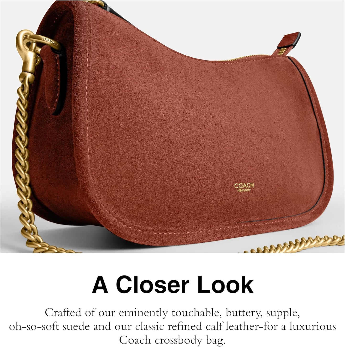 COACH Suede Waverly Bag