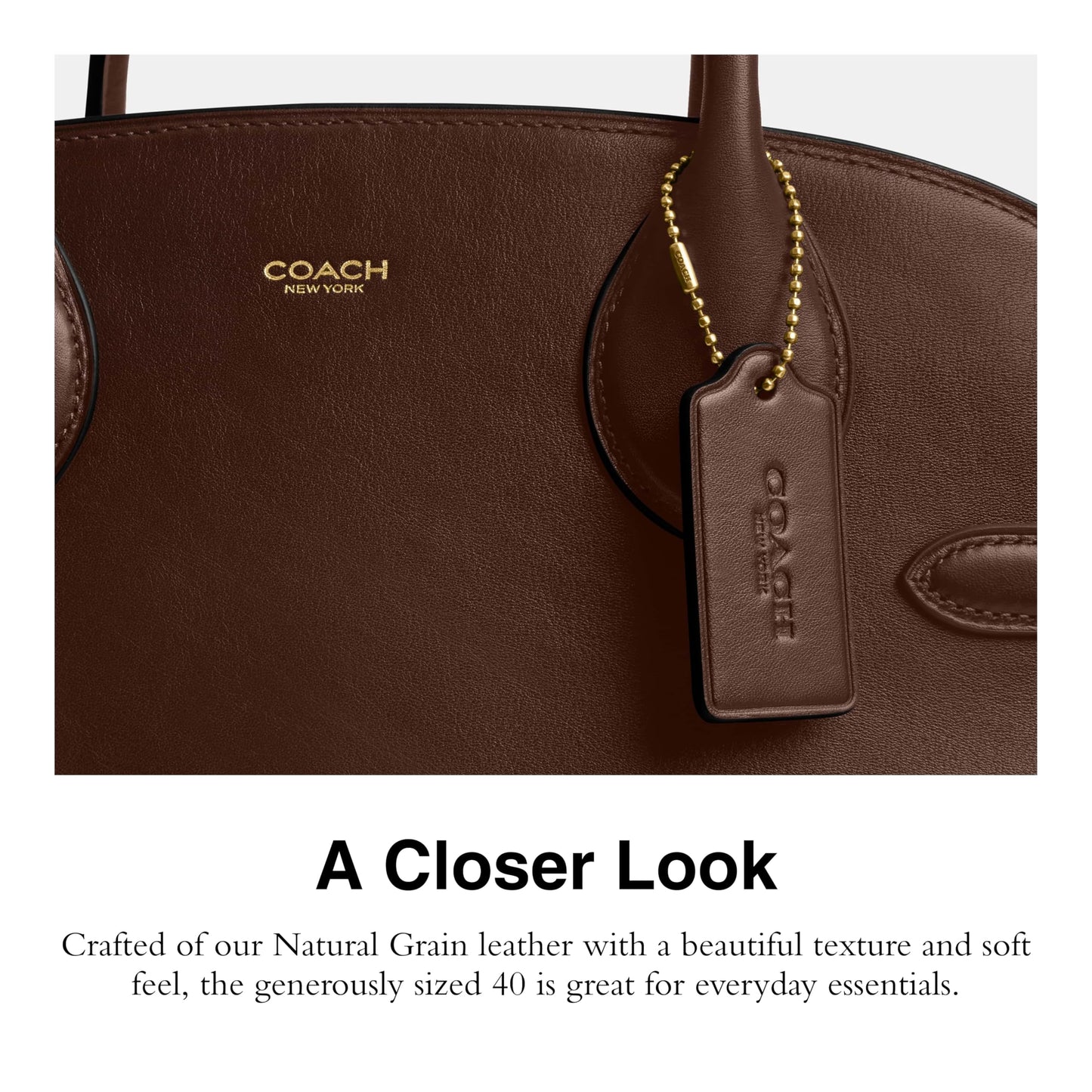 Coach Women's Suede Soft Empire Carryall 40 Tote